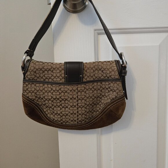 Coach Brown Suede Y2K soho shoulder bag - Picture 6 of 16